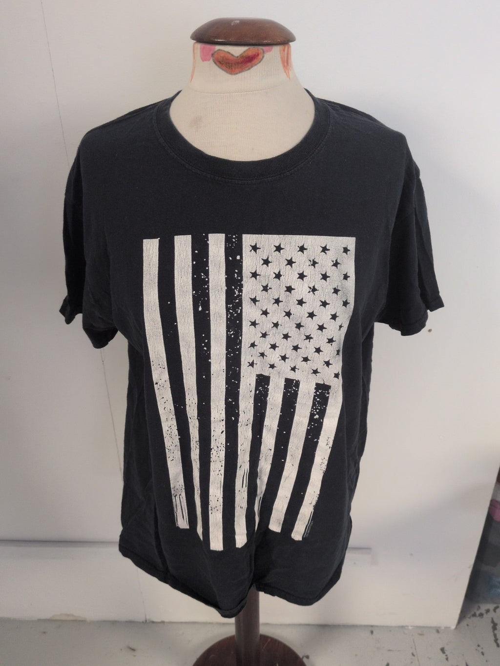 5 Star Large Dark Navy Printed Short Sleeve T-shirt