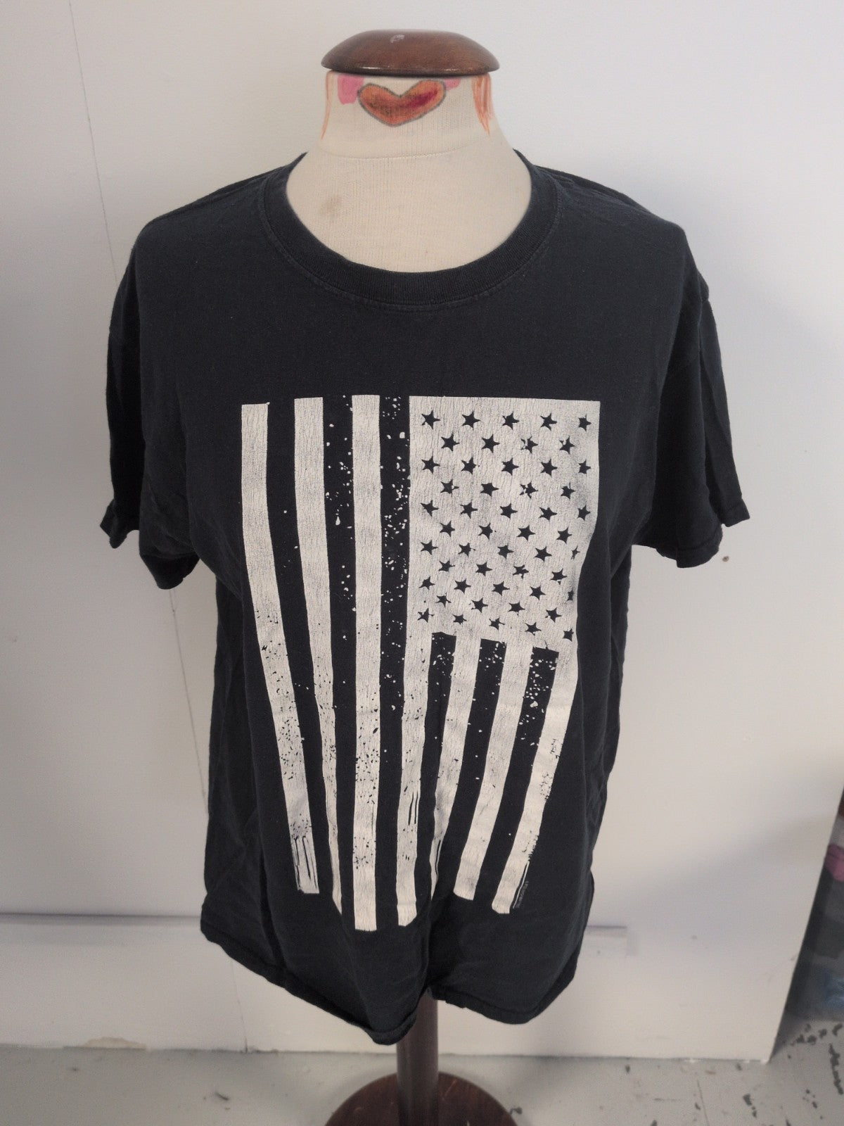 5 Star Large Dark Navy Printed Short Sleeve T-shirt