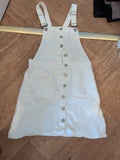 New Look 6 White Denim Dress Sleeveeless