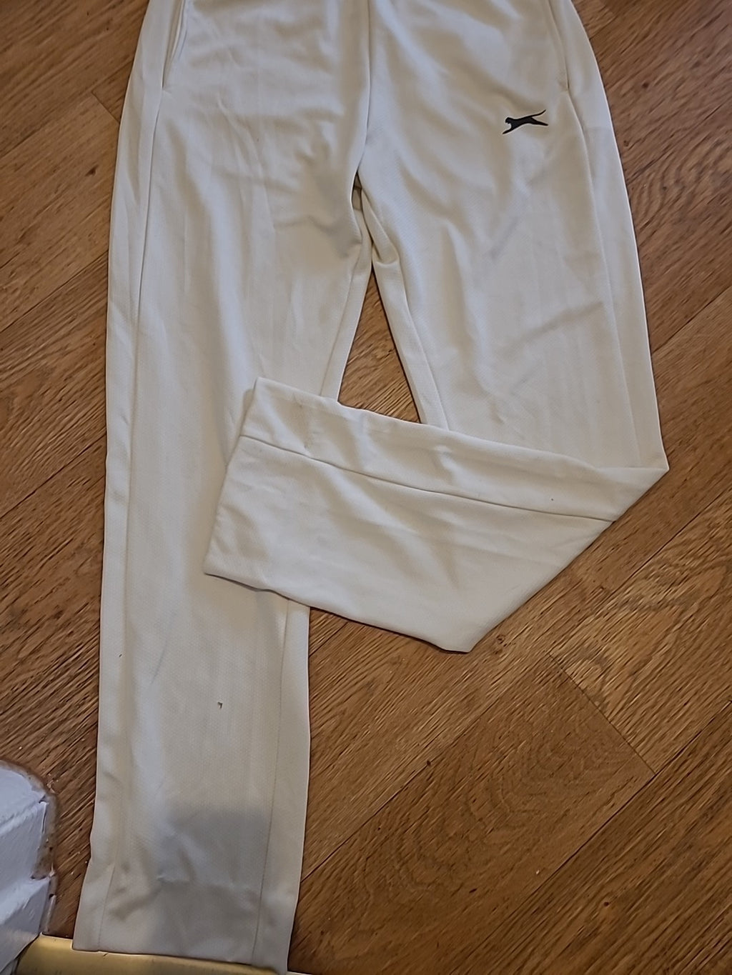 Ladies Slazenger Size Small Cream Elasticated Track Trousers