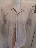 Tu Man Medium Reg Fit Pale Pink Short Sleeve Shirt