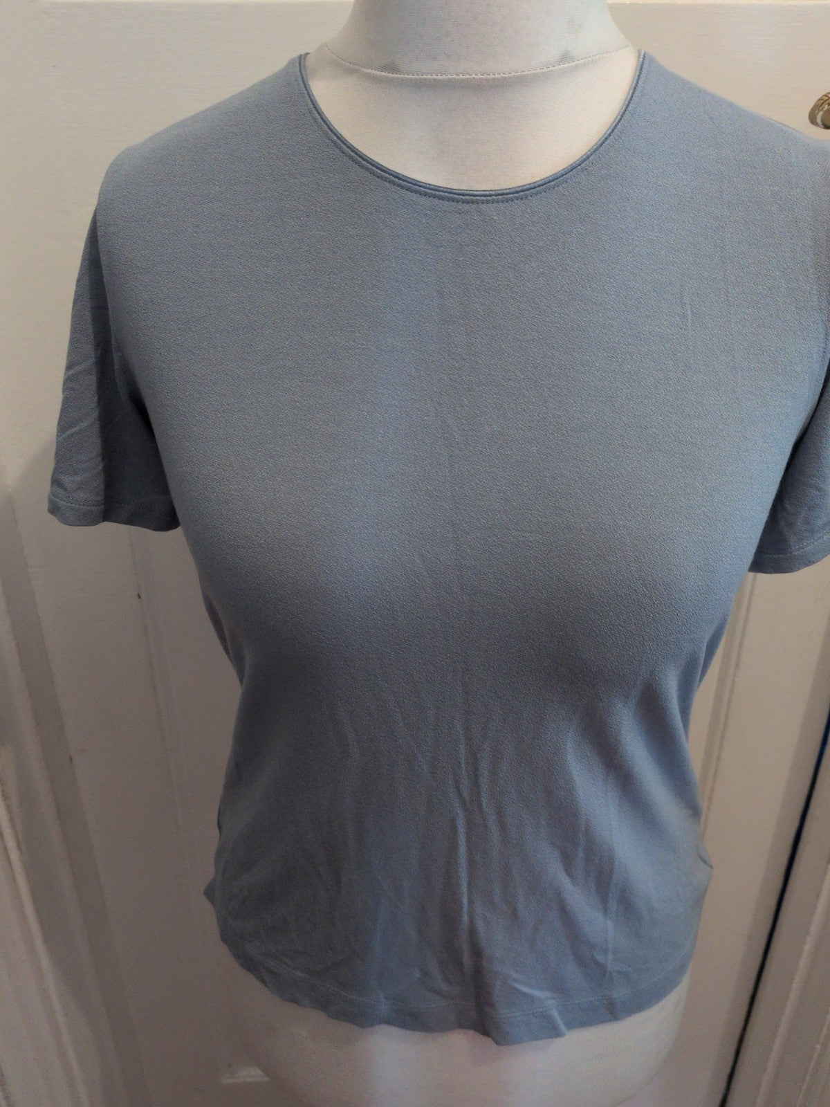 Marks And Spencer 14 Light Blue Short Sleeve T-shirt