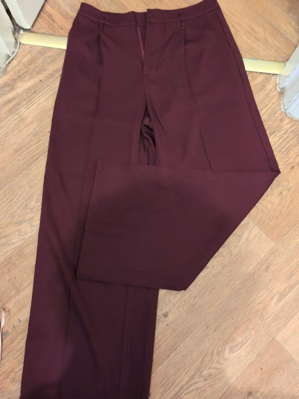 Large Straight Leg Purple Trousers