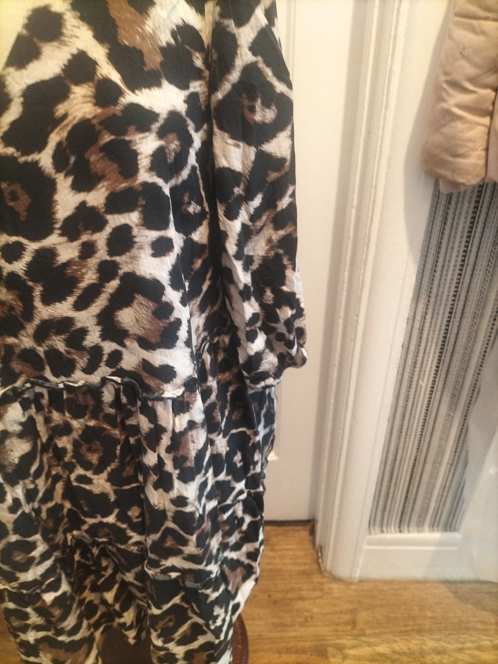 Ladies George Size 12 Leopard Print Style Mid Sleeved Dress