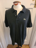 Mens Lacoste Size Medium Black Short Sleeved Polo
