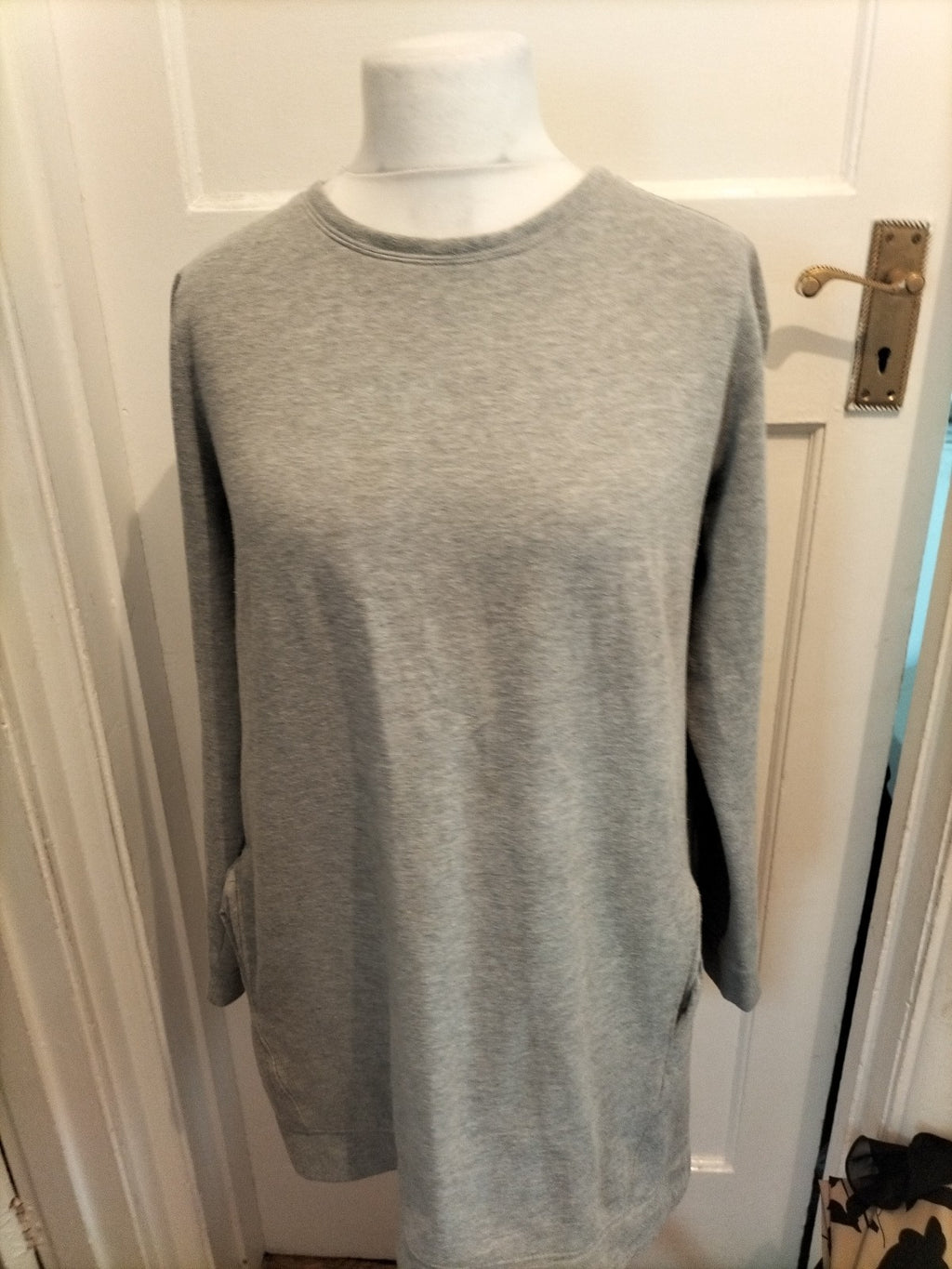 Ladies New Look Size 14 Grey Jumper Dress