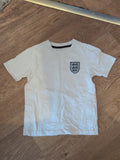 England 4-5 Years White Short Sleeve T-shirt