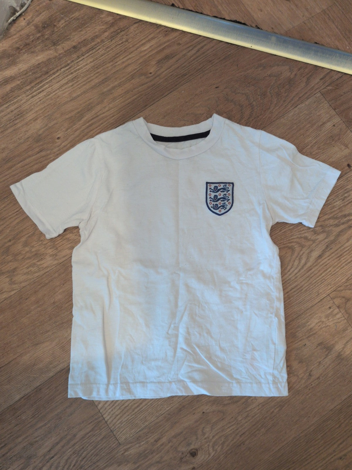 England 4-5 Years White Short Sleeve T-shirt