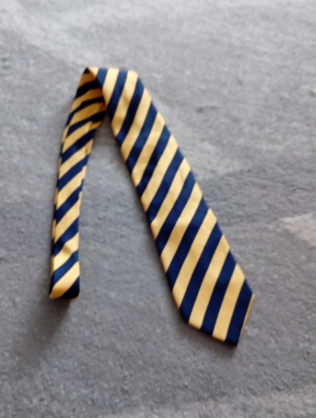 Mens Lemon/blue Stripe Tie Carlo Colombo Tie Rack