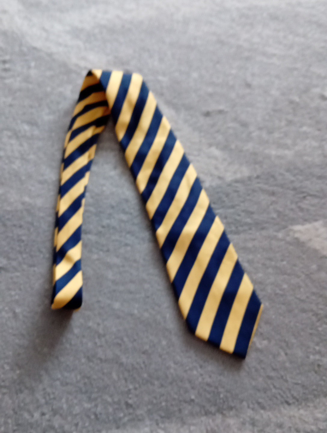 Mens Lemon/blue Stripe Tie Carlo Colombo Tie Rack