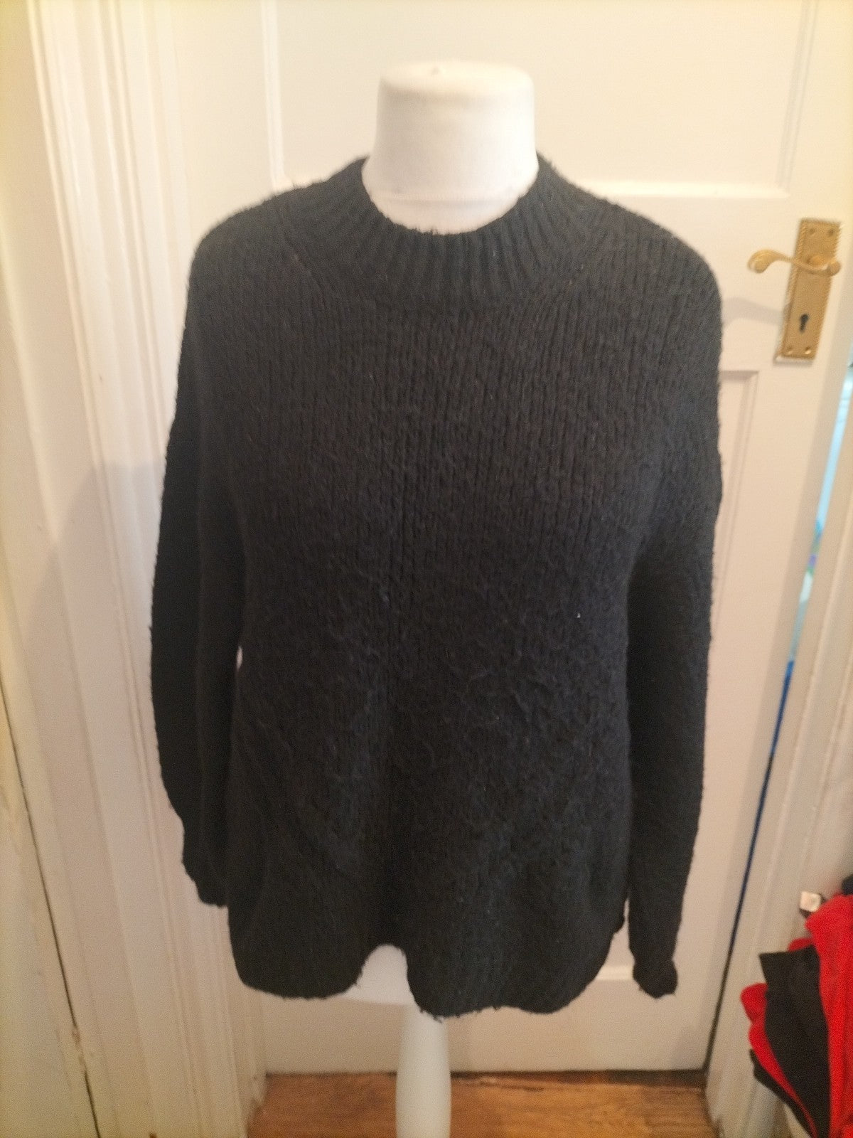 Ladies George Size Medium Black Super Soft Jumper Pullover