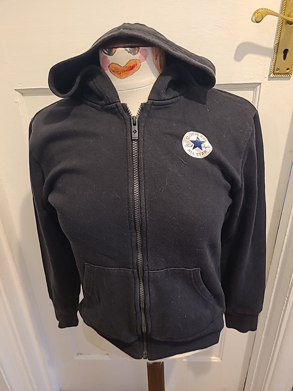 Children Size 10-12 Years Converse Black long Sleeve Zipper Jacket