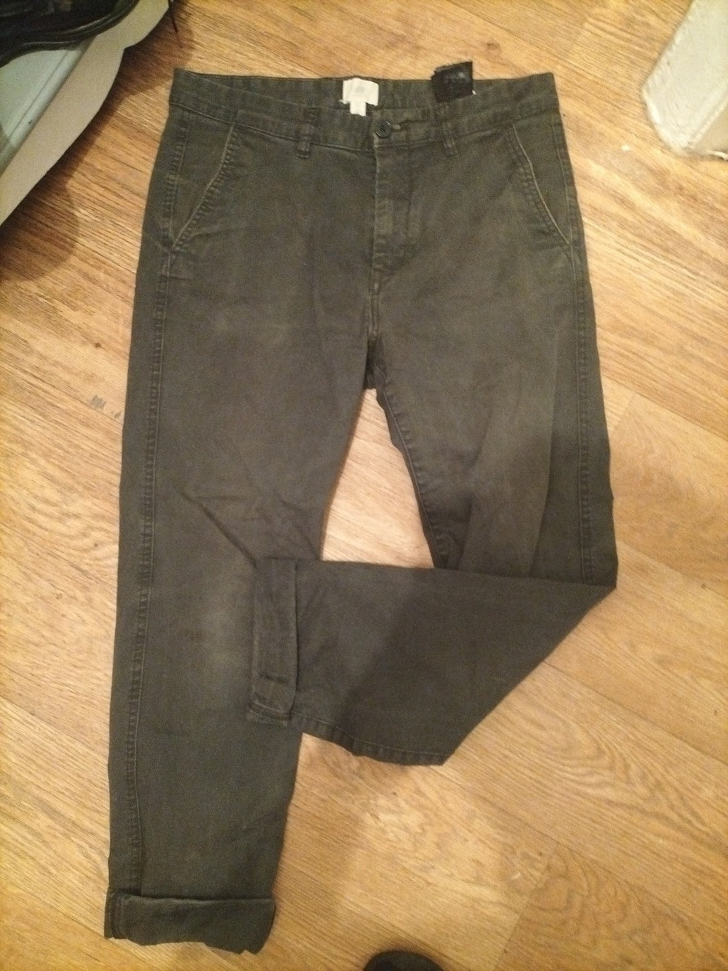 Mens H&M Size 30" Dark Khaki Skinny Jeans