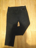 Ladies Wallis Size 12 Black Cropped Jeans