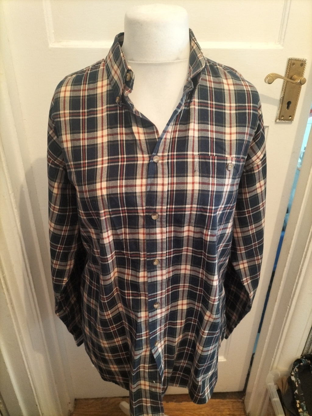 Antarex Large Multicoloured Check Long Sleeve Shirt