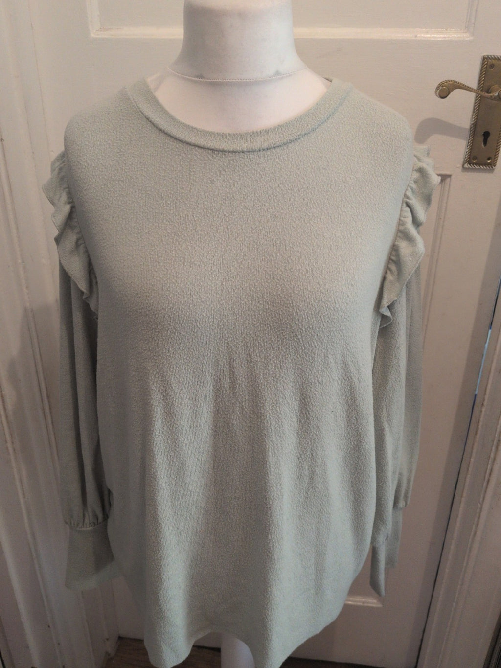 Ladies Next Size 20 Pale Green Long Sleeve Jumper