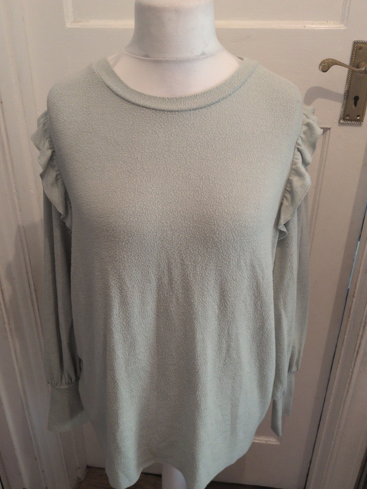Ladies Next Size 20 Pale Green Long Sleeve Jumper