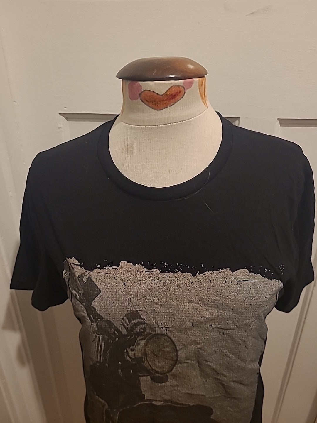 Mens Pep&Co Size Medium Black And Grey Short Sleeve T-shirt