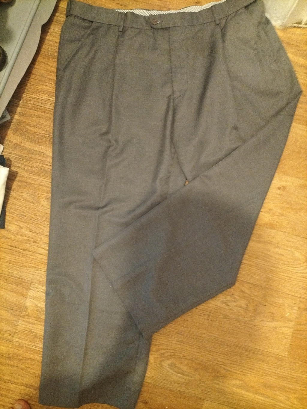 Mens Clifford James Size 42XS Grey Formal Trousers
