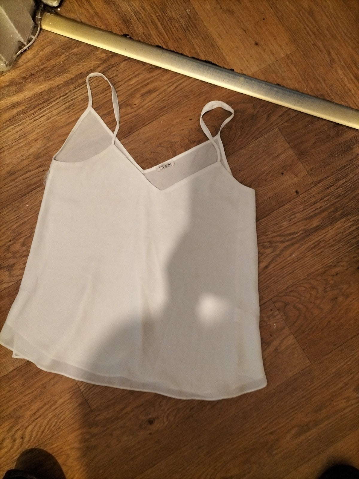 Ladies River Island Size 8 White Sleeveless Blouse