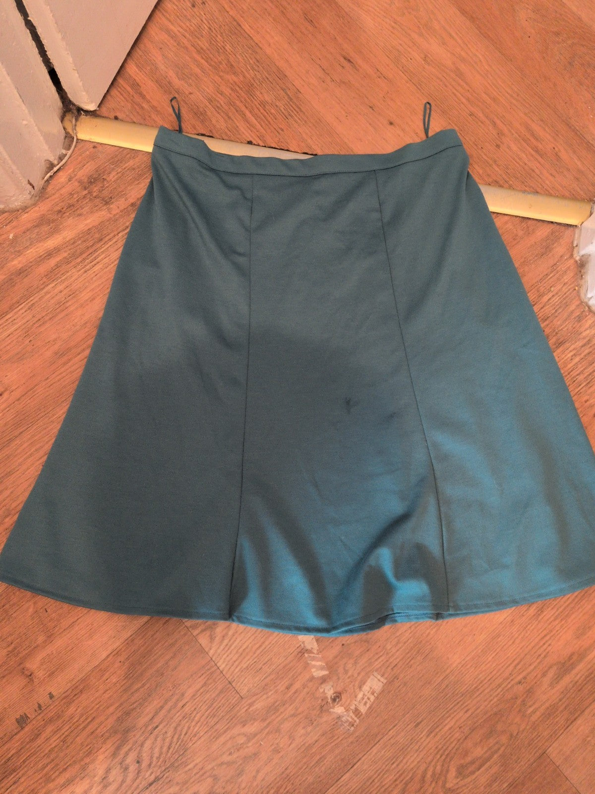 Ladies Bonmarche 18 Turquoise Flare Knee Length Elasticated Skirt