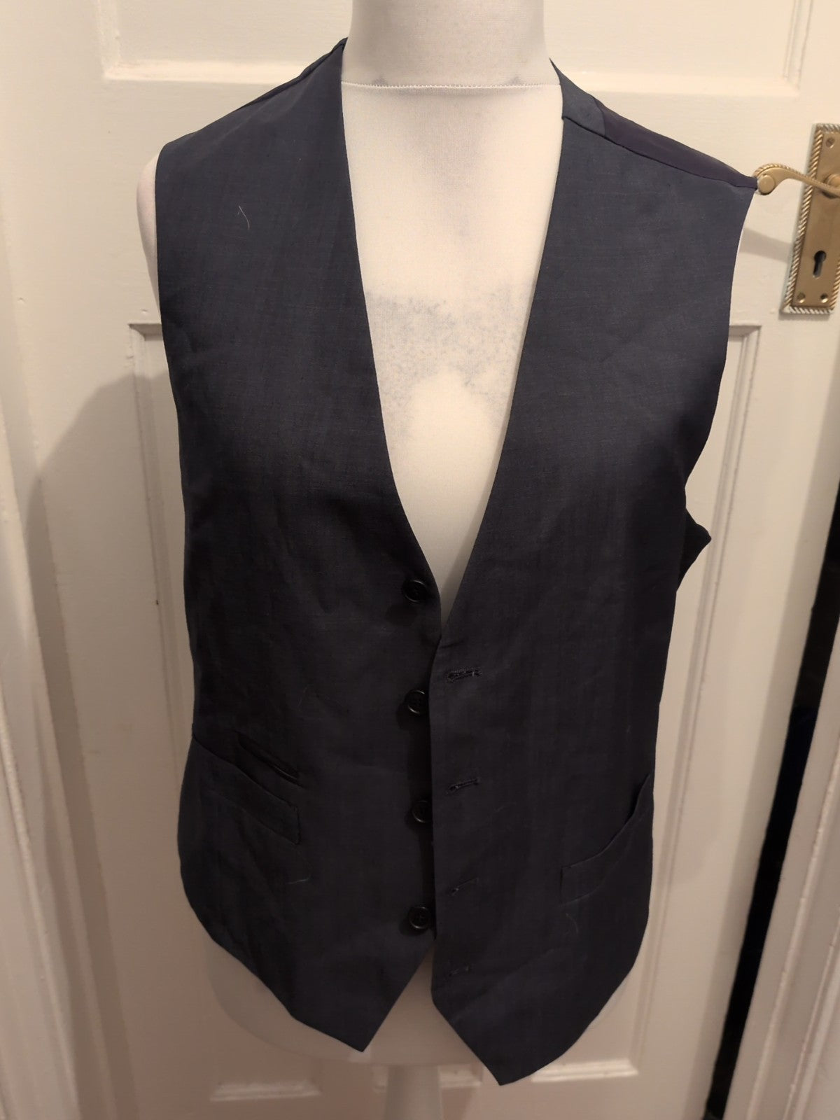 Taylor&Wright Medium Slim Fit Navy Waistcoat