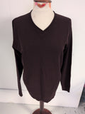 Industrialize Medium Dark Purple V Neck Jumper