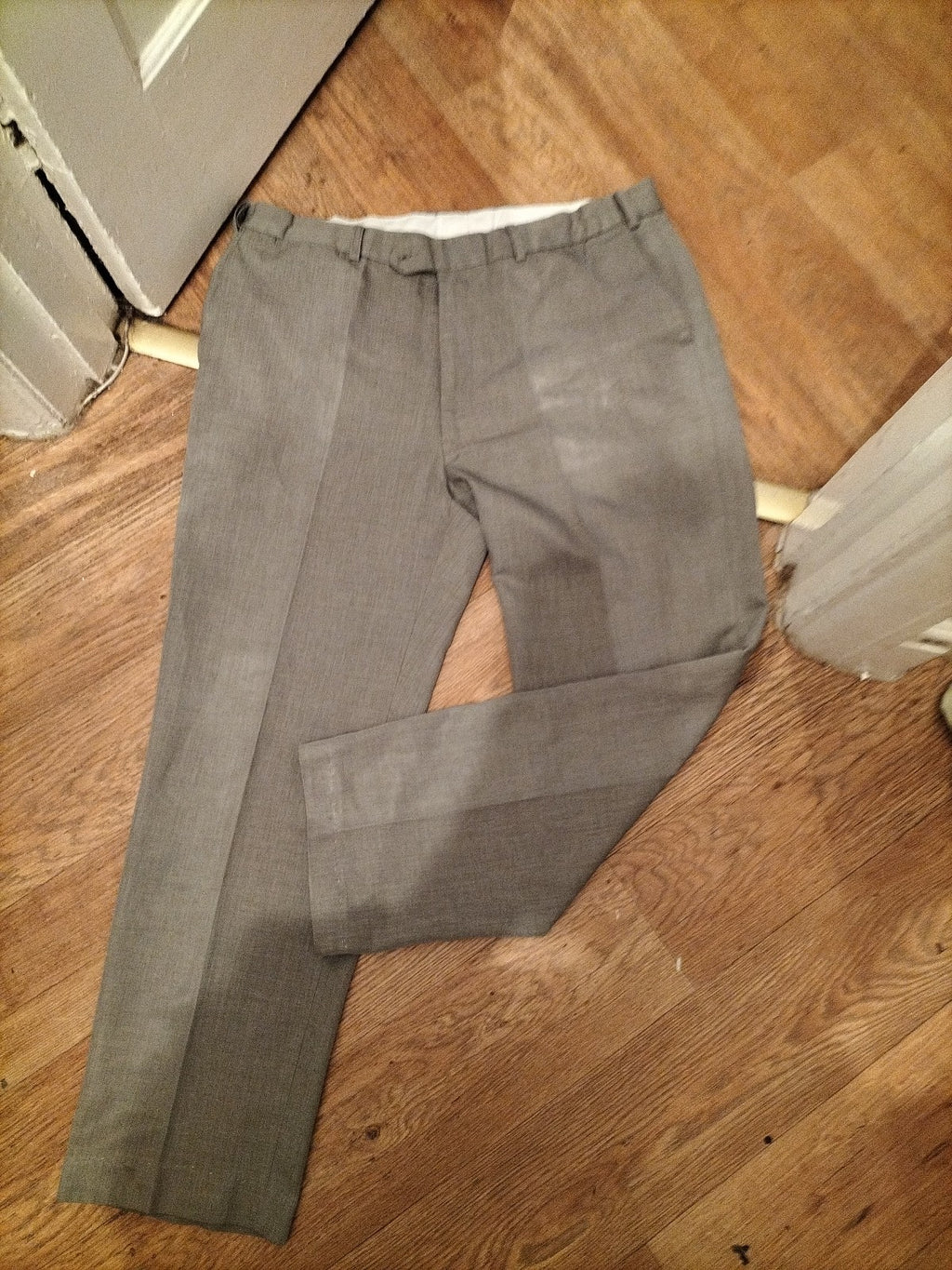 Mens Size 40" Grey Smart Trousers