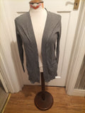 Ladies F&F Size 8 Grey Long Sleeved Cardigan