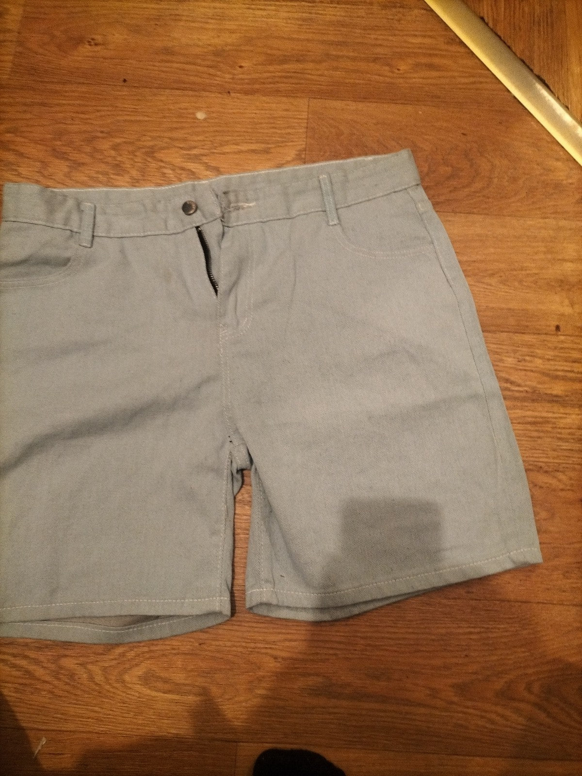 Mens Size 4XL Pale Denim Shorts