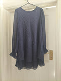 Ladies Select Size 8 Navy Long Sleeved Dress