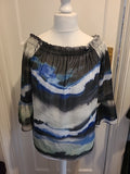 Ladies Joanna Hope Size 16 Multicolor Long Sleeve Blouse