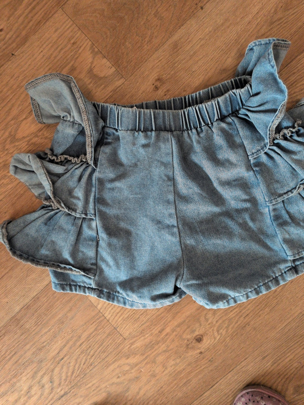 Shein 9 Years Denim Shirts Frilly