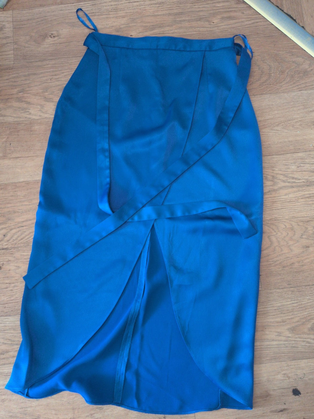 River Island 8 Royal Blue Front Split Long Length Skirt