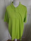 Mens Kedeke Size 3XL Lime Short Sleeved Polo