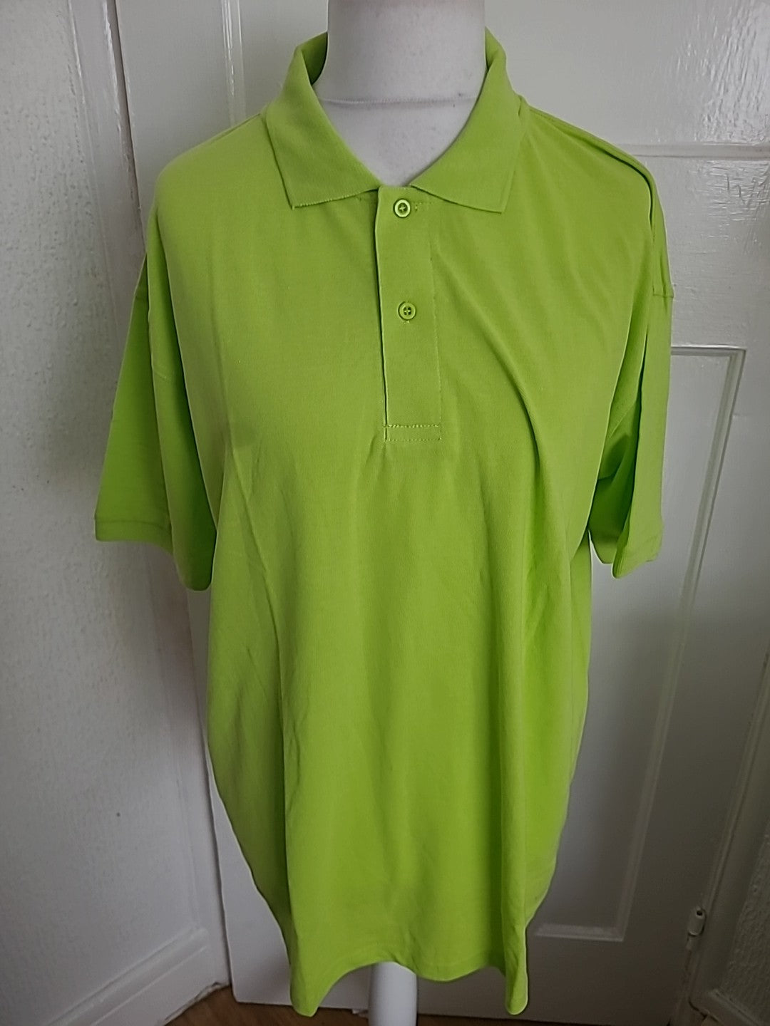 Mens Kedeke Size 3XL Lime Short Sleeved Polo