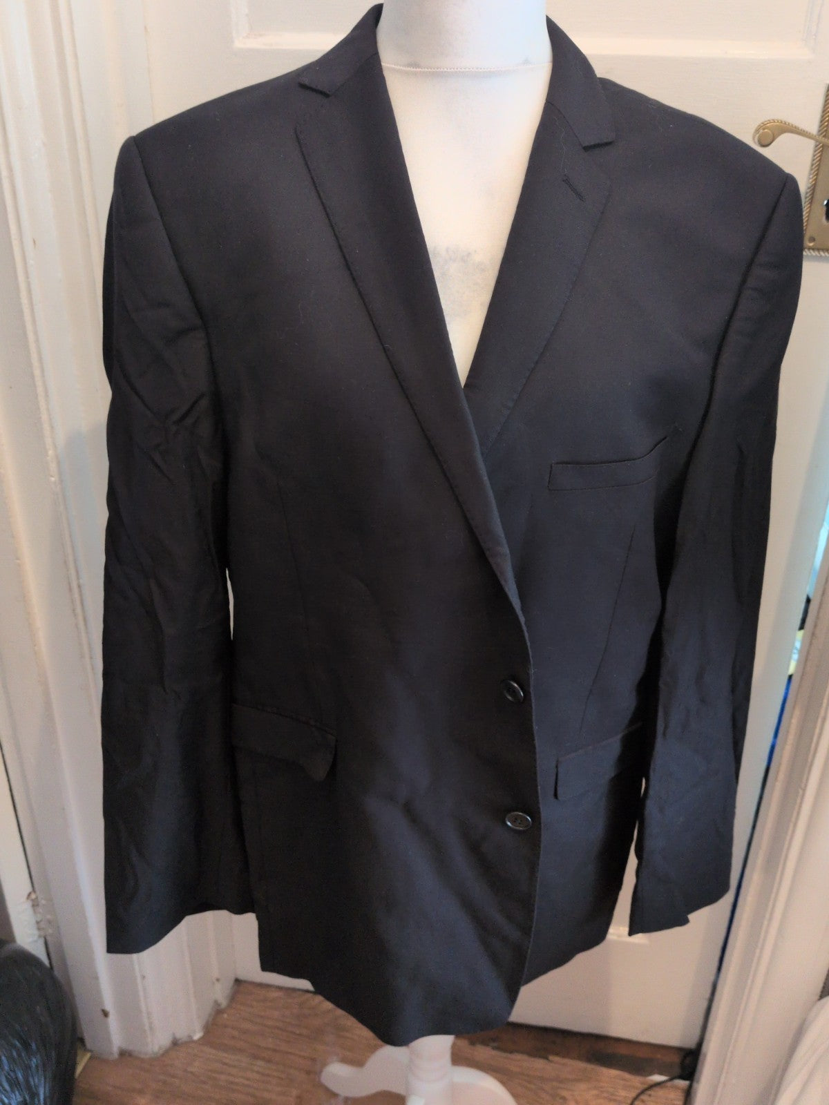 Lanificio Prestige 48R Black Suit Jacket