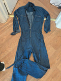 Next 8 Denim Long Sleeve Jumpsuit
