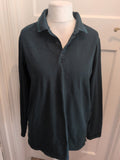 Hugo Boss XL Dark Teal Long Sleeve Polo Shirt