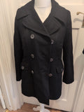 Marks And Spencer 10 Black Collared Lined Jacket