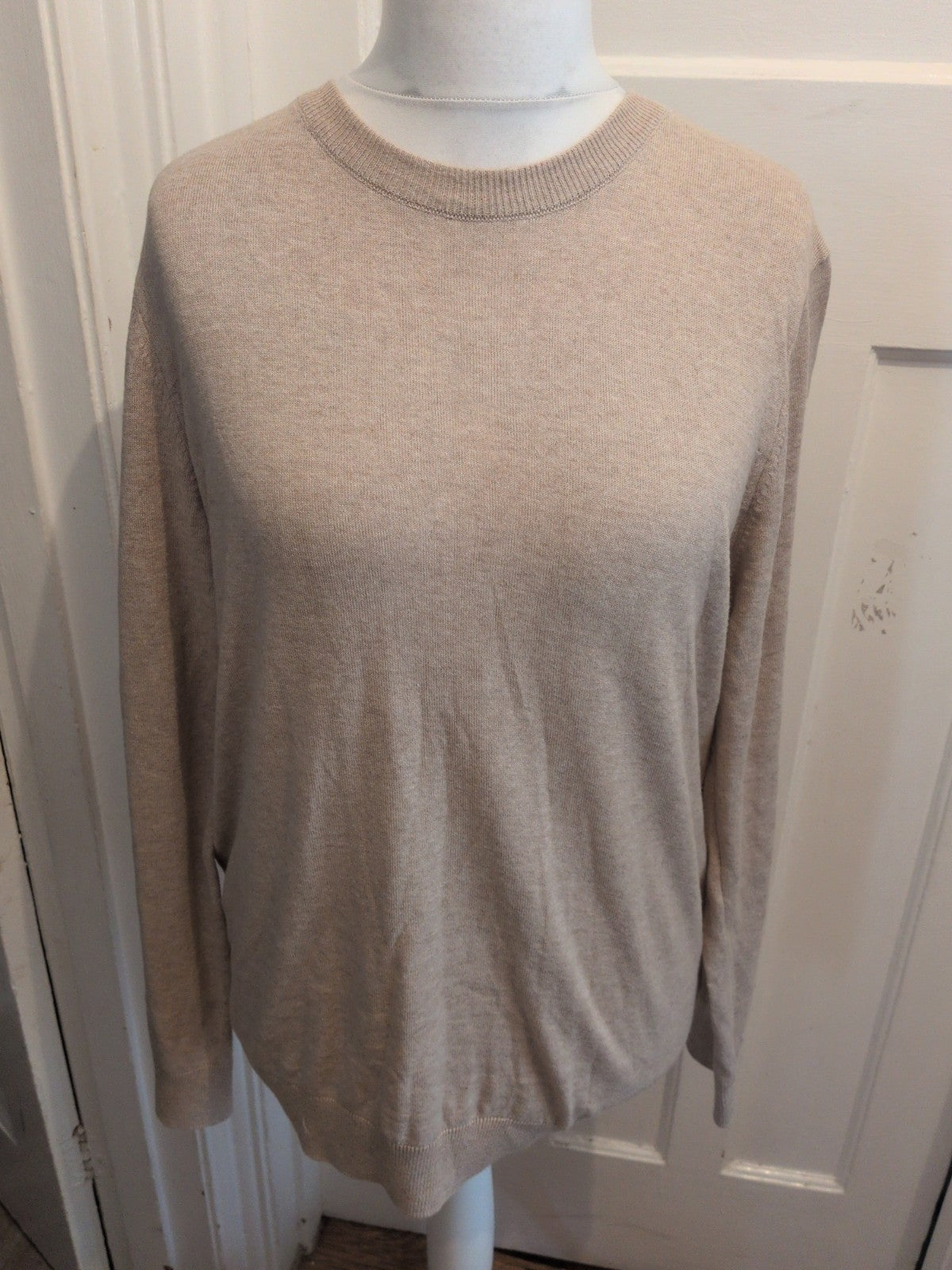 New Look Large Pale Beige Long Sleeve Pullover Jumper