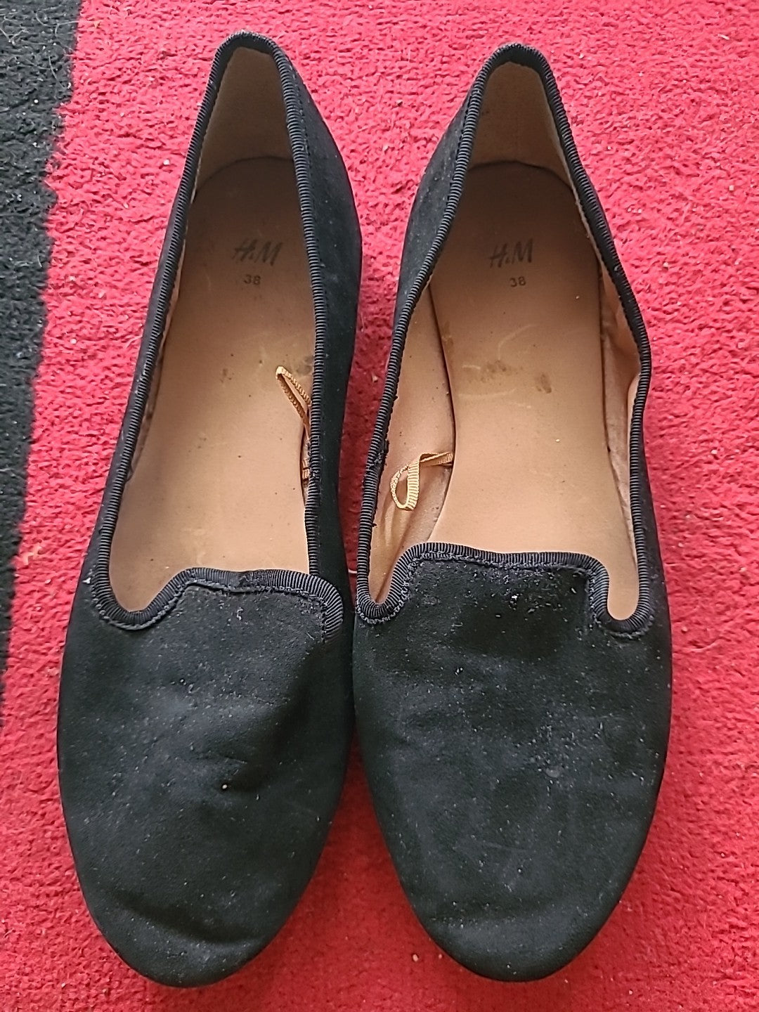 Ladies H&M Size 5 Uk Black Dolly Shoes