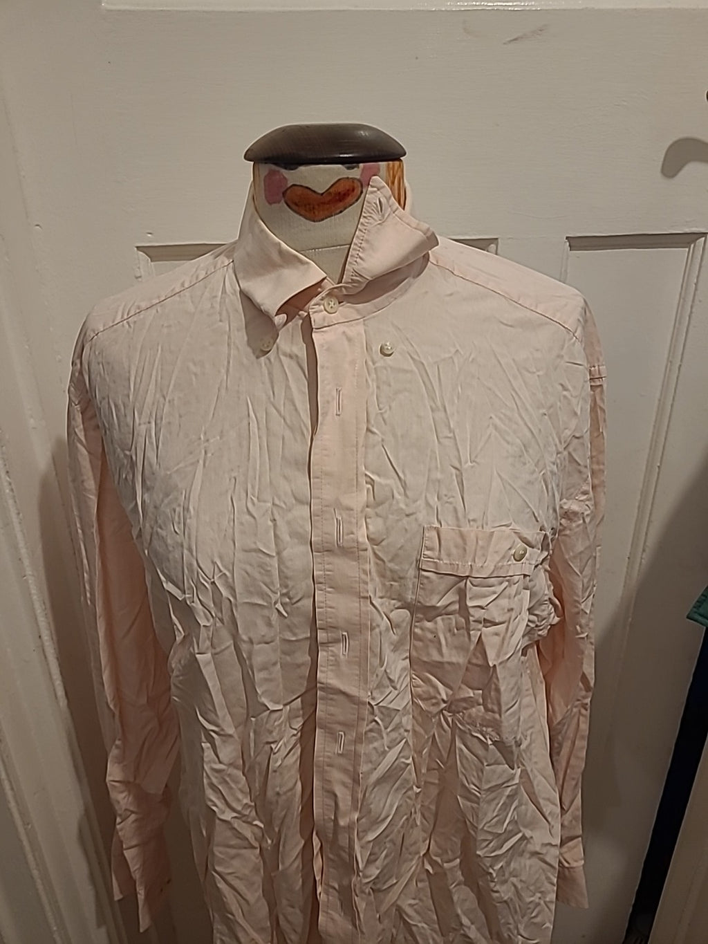 Mens Jaeger Size 16" Pink Long Sleeve Shirt