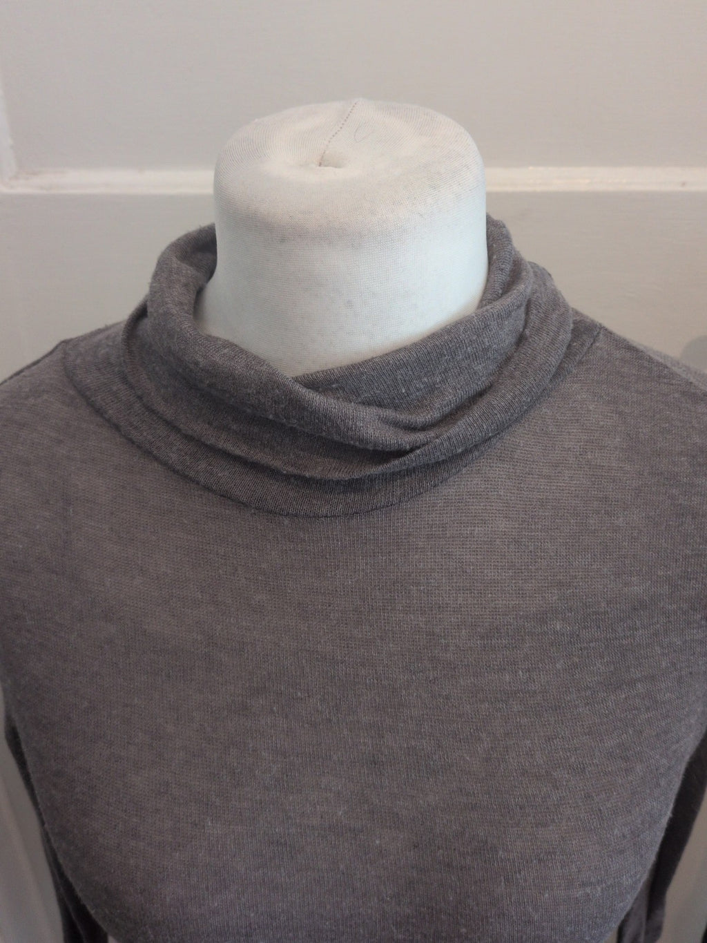 Primark 10 Grey Lightweight Jumper High Neck