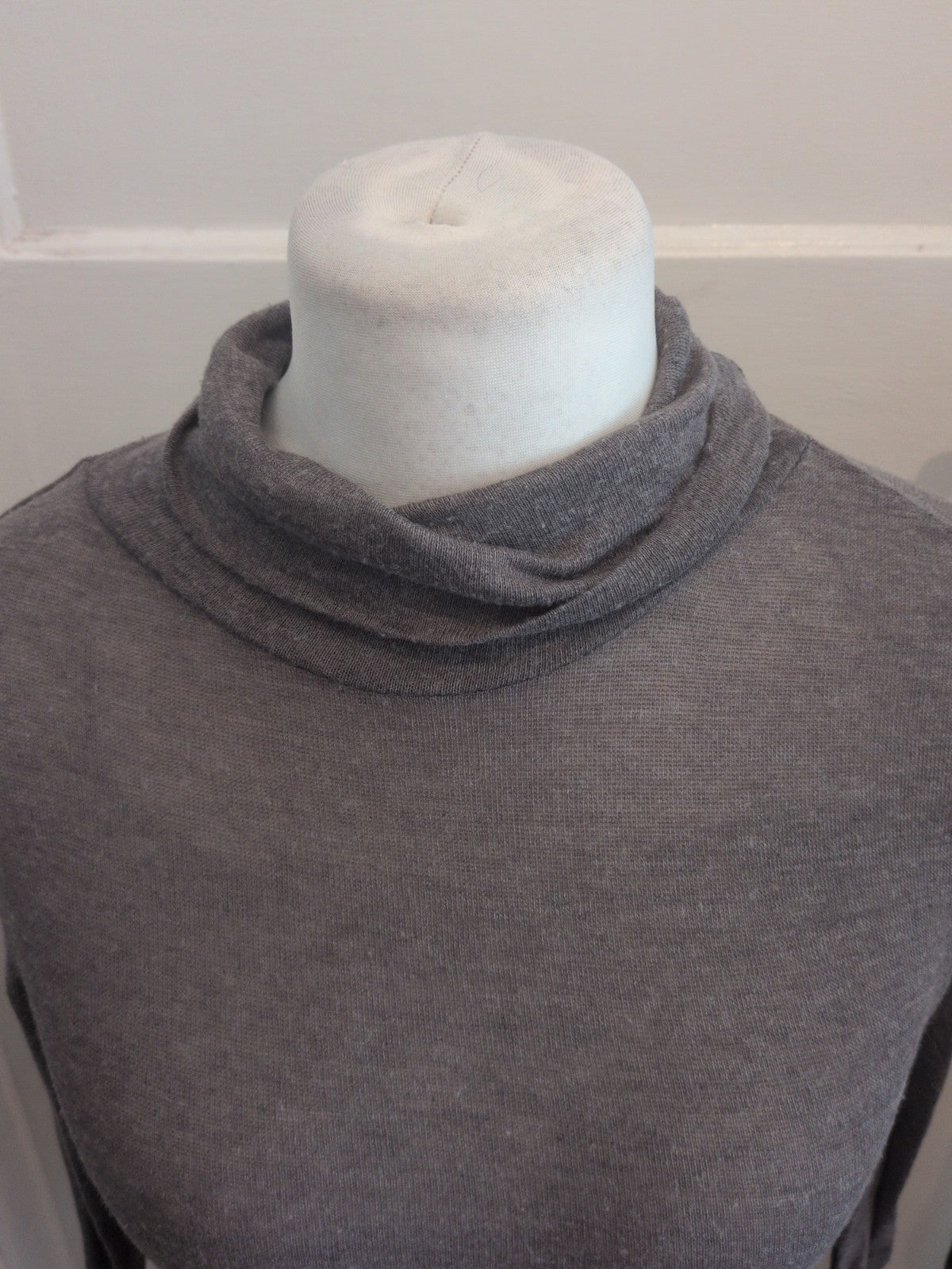 Primark 10 Grey Lightweight Jumper High Neck