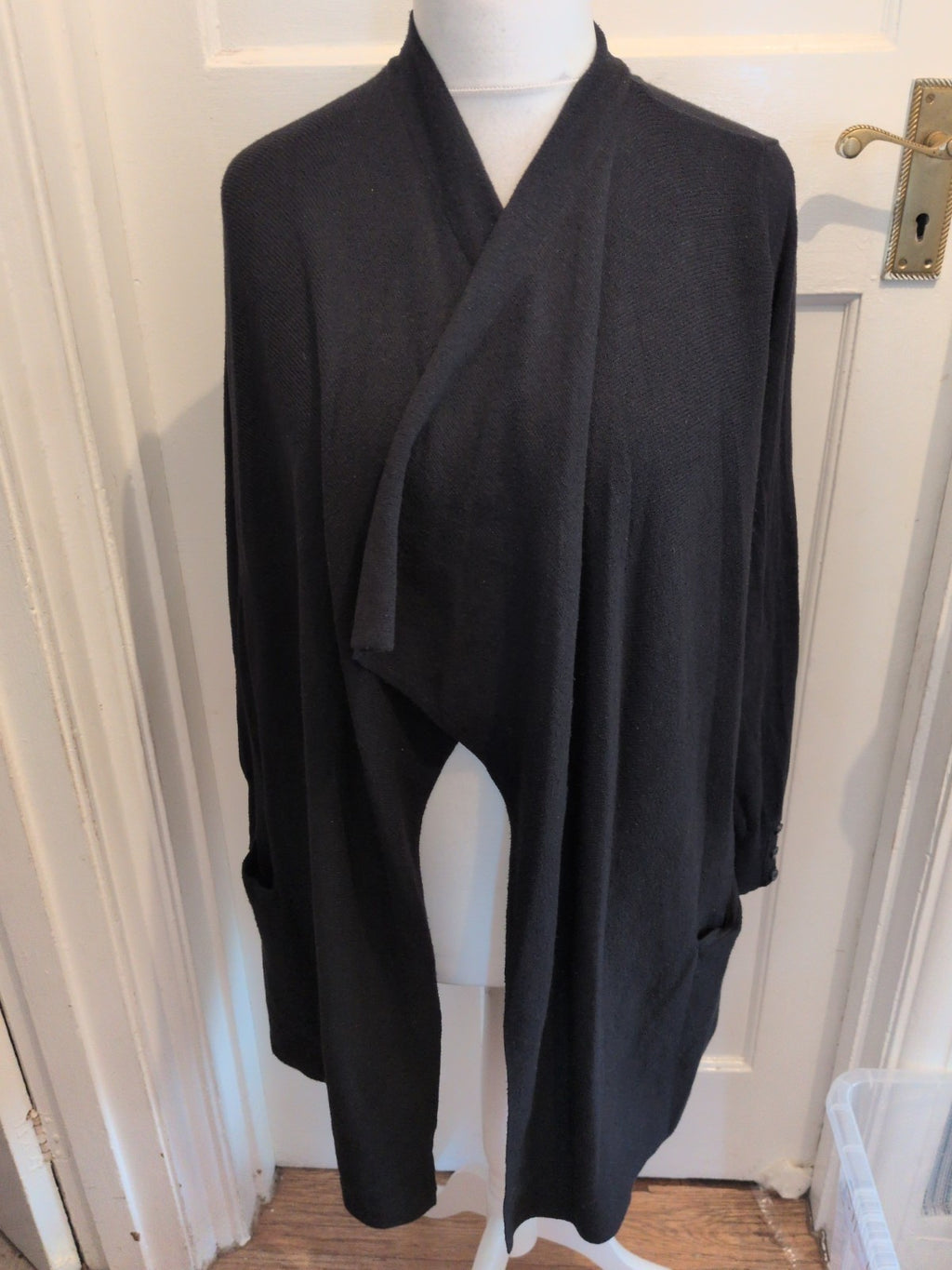George 16 Black Open Blouse Cardigan