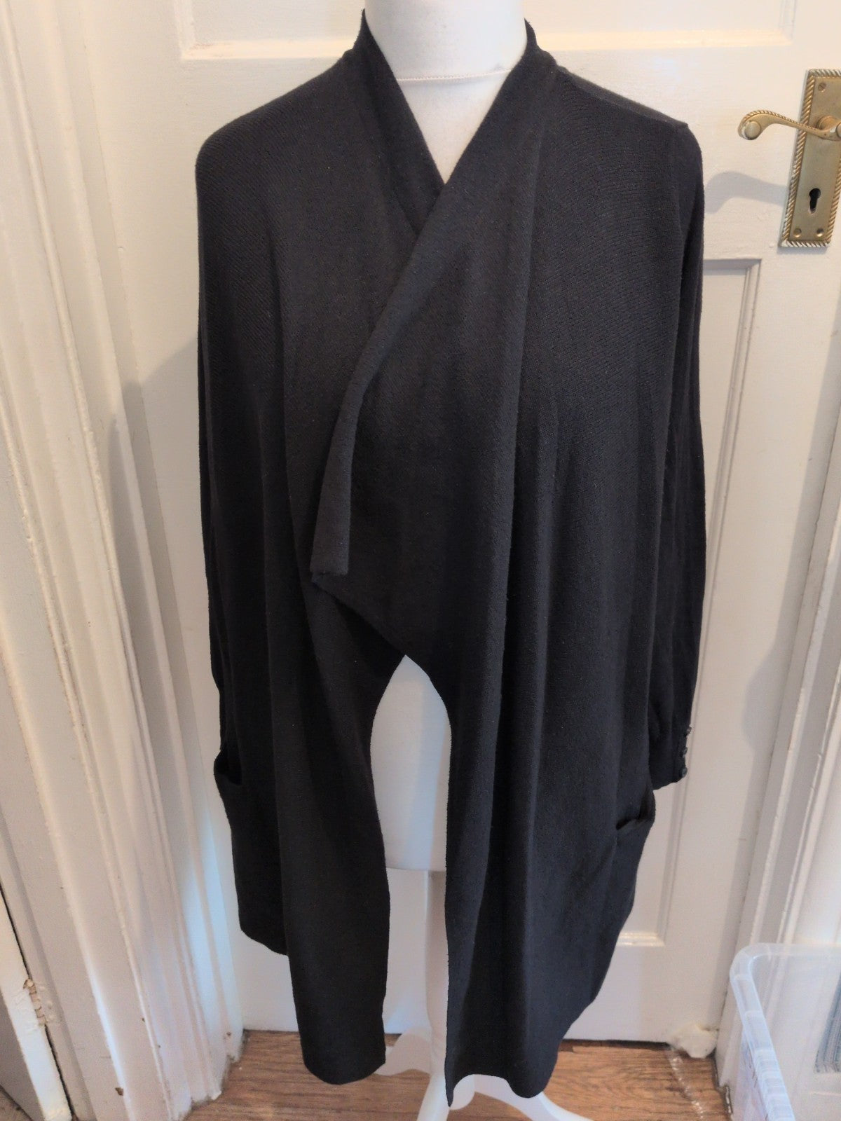 George 16 Black Open Blouse Cardigan