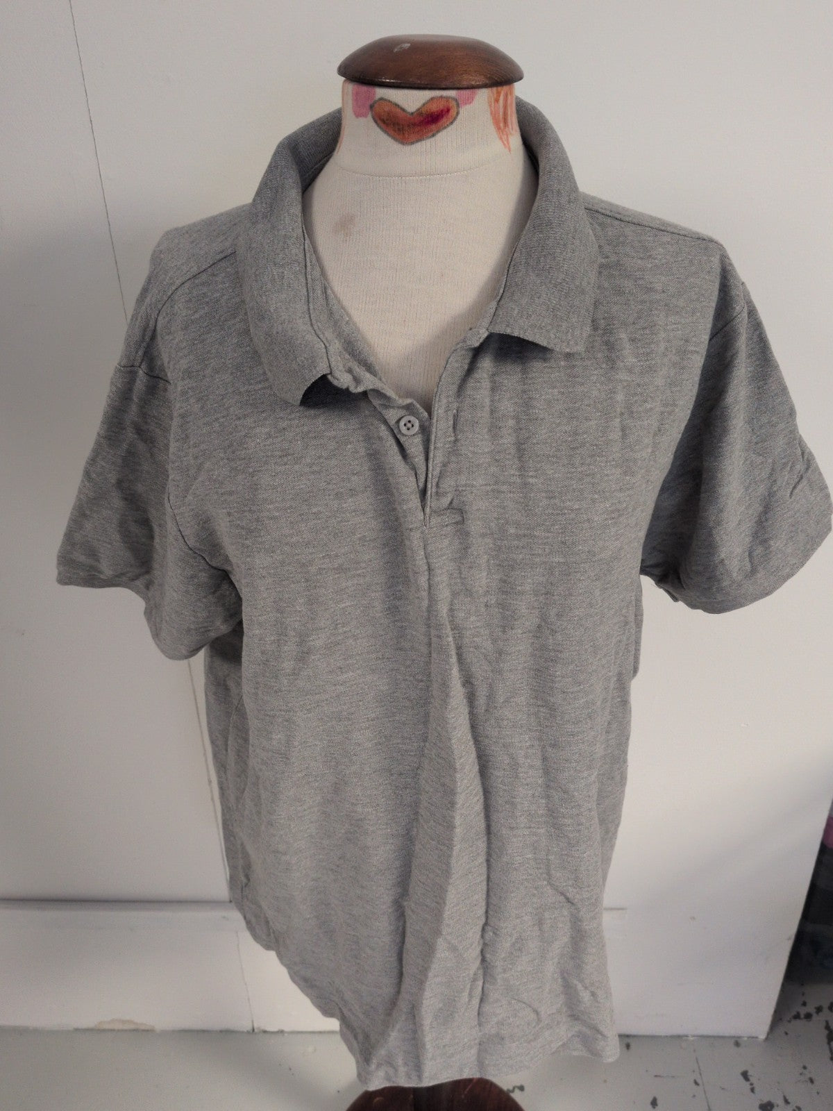 Primark 3XL Grey Short Sleeve Polo