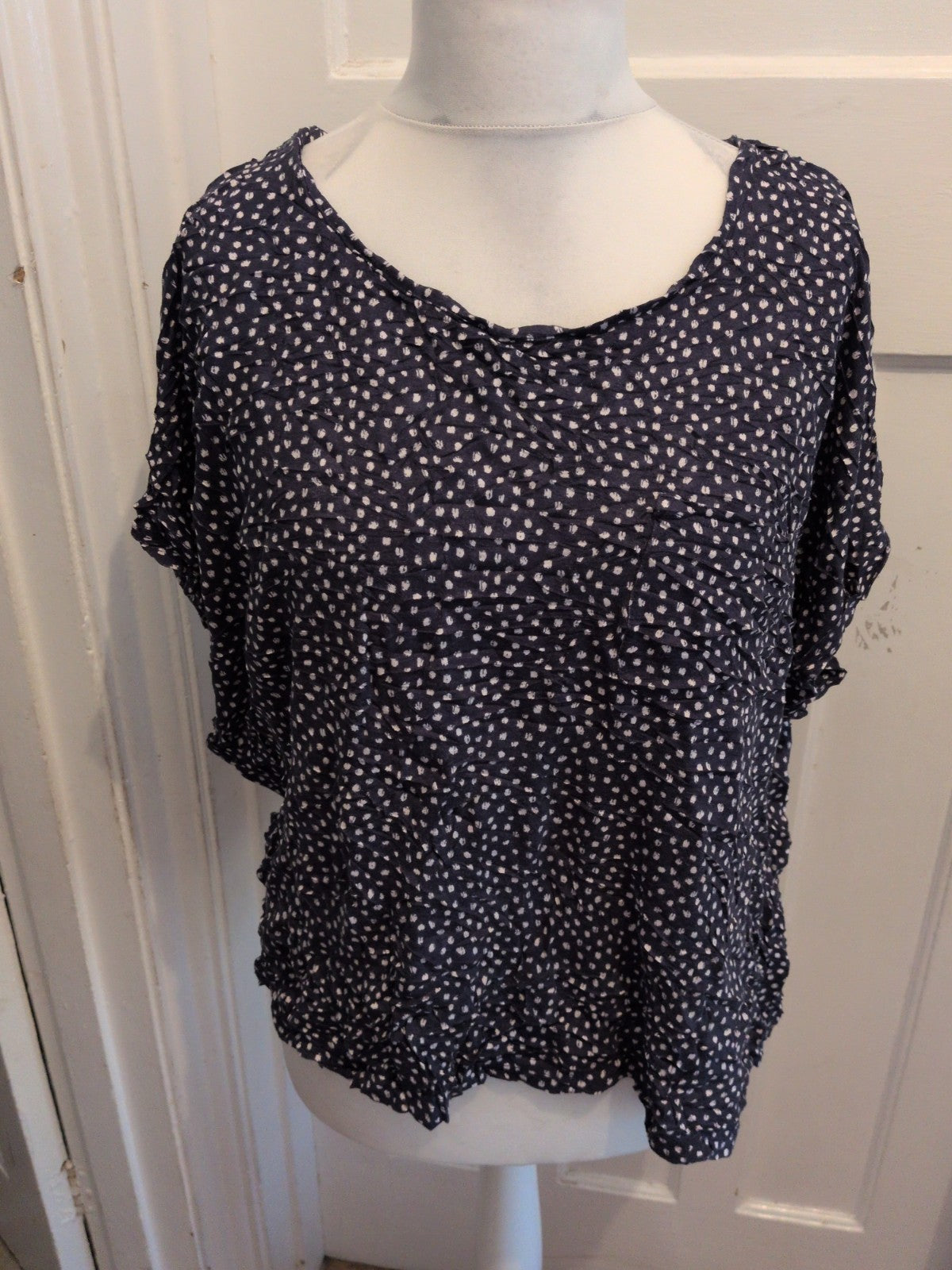 George 20-22 Navy Speck Short Sleeve T-shirt