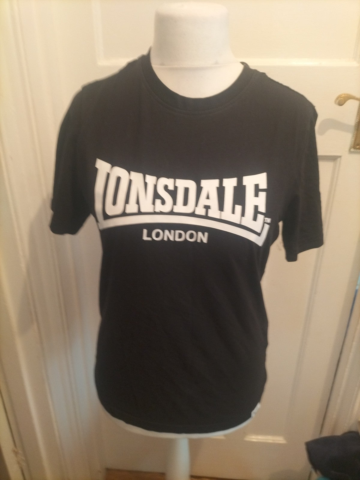 Lonsdale Small Black Print Short Sleeve T-shirt